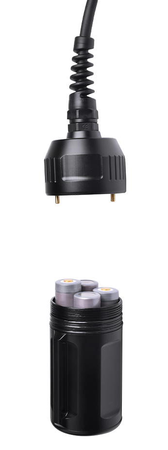 OrcaTorch木瓜视频，D620技術潛水照明（míng），分體式（shì）潛水電筒，水肺潛水手（shǒu）電筒，洞穴潛（qián）水手電筒，水下工作照明（míng）